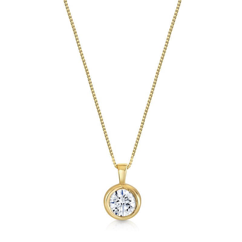 Lab Grown Diamond Sirena Pendant in 14k Yellow Gold image number null